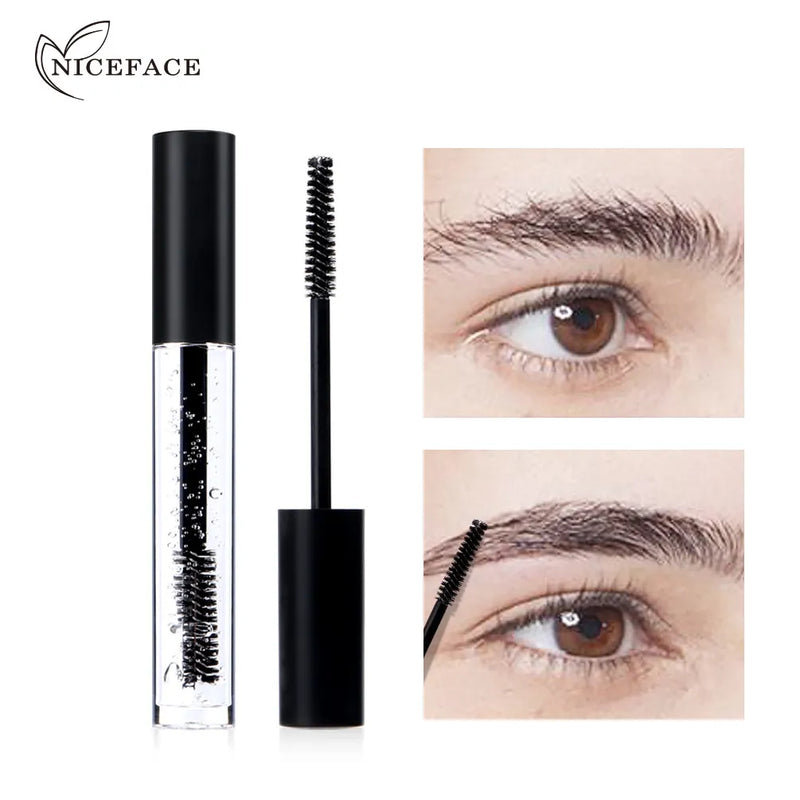 Niceface solução de estilo de sobrancelha, gel incolor transparente à prova de suor, fácil de descolorir, levantamento de sobrancelha